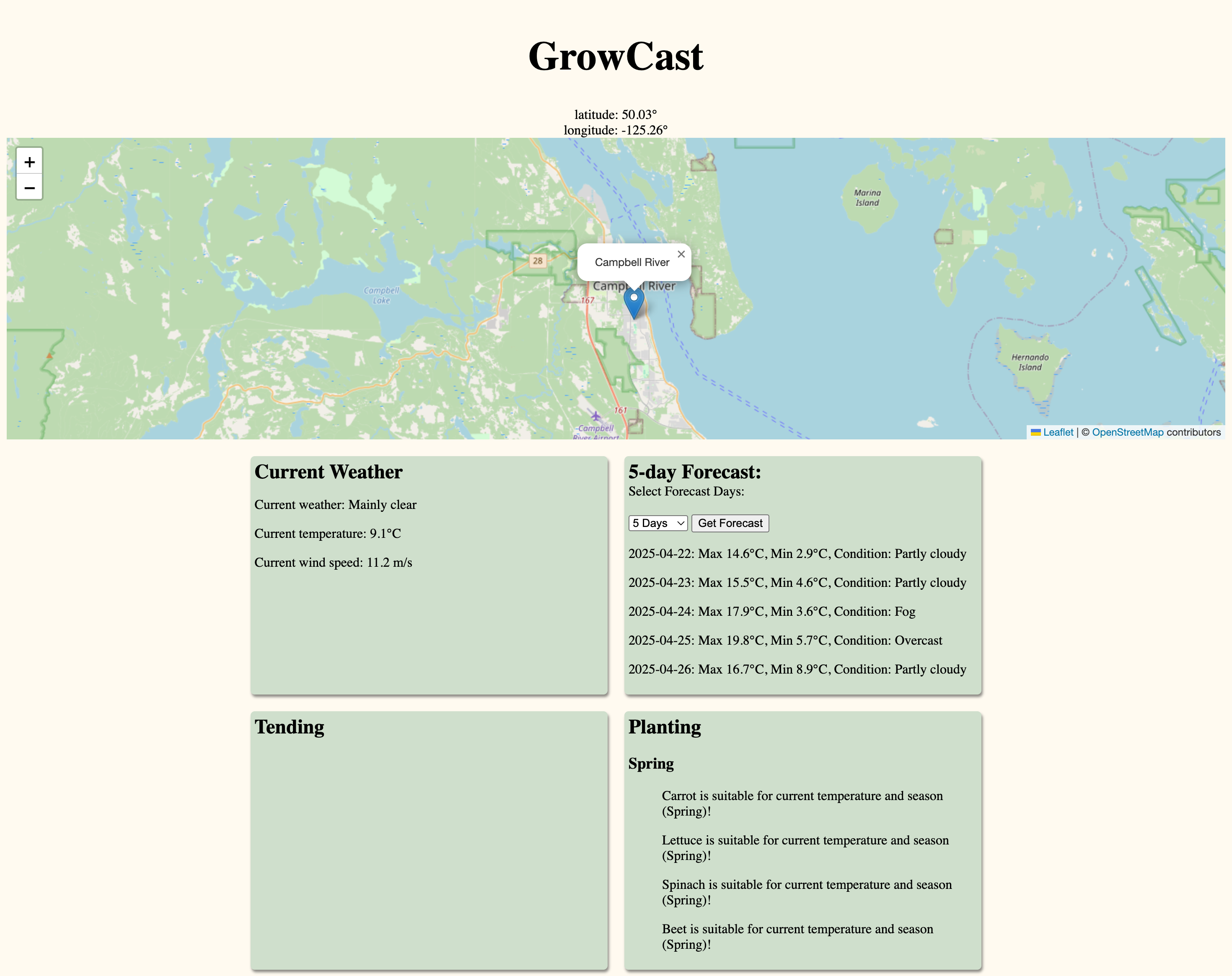 Growcast home page